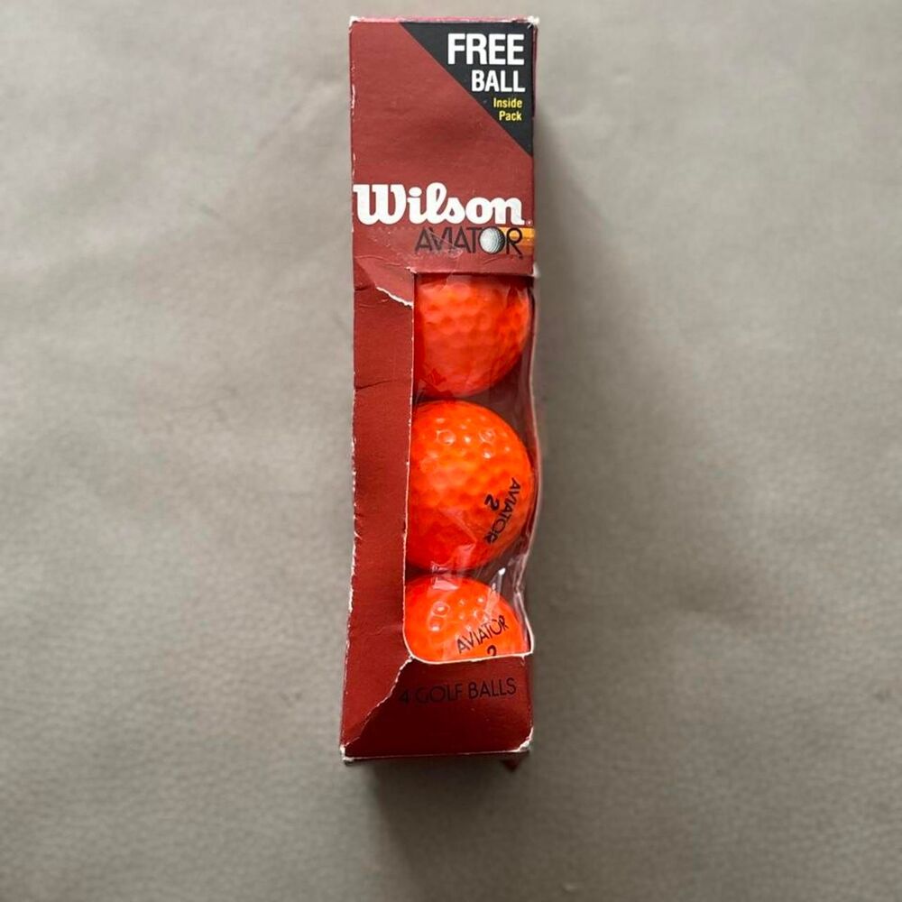 Vintage Wilson Aviator golf balls, 4 ct in package